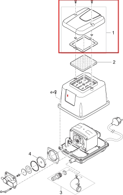 Ersatz Gehusedeckel AquaOxy 5000